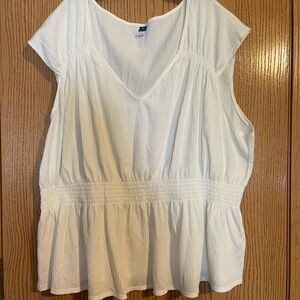 White Sleeveless Top
